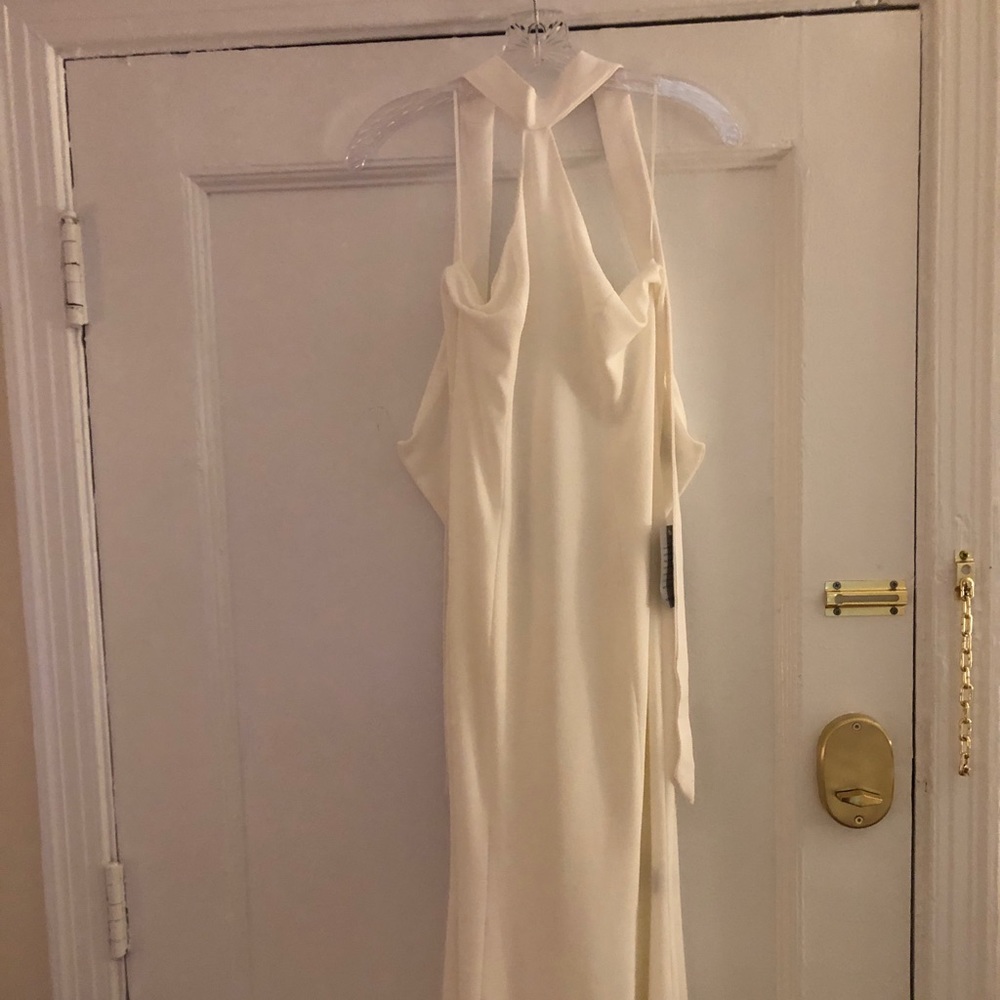 Dress the Population Crepe Halter Gown Size 4